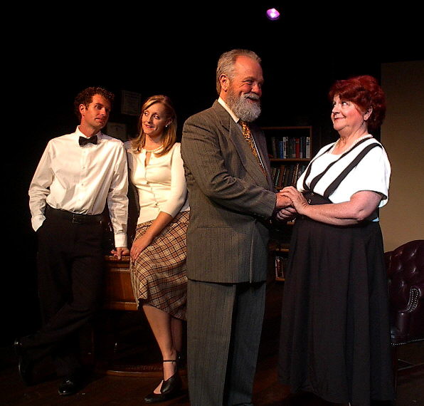 "The Matchmaker" (L-R) Fuz, Lyndsey Ogle, Biff Wiff, Elaine Bartolone