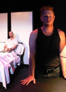 Kerr Seth Lordygan and Louis Selgas in "Lie With Me", Hurricane Season 2012 at The Eclectic Company Theatre.