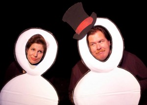 Rebecca Lane and Brian E. Smith in "Melting", Hurricane Season 2012 at The Eclectic Company Theatre.